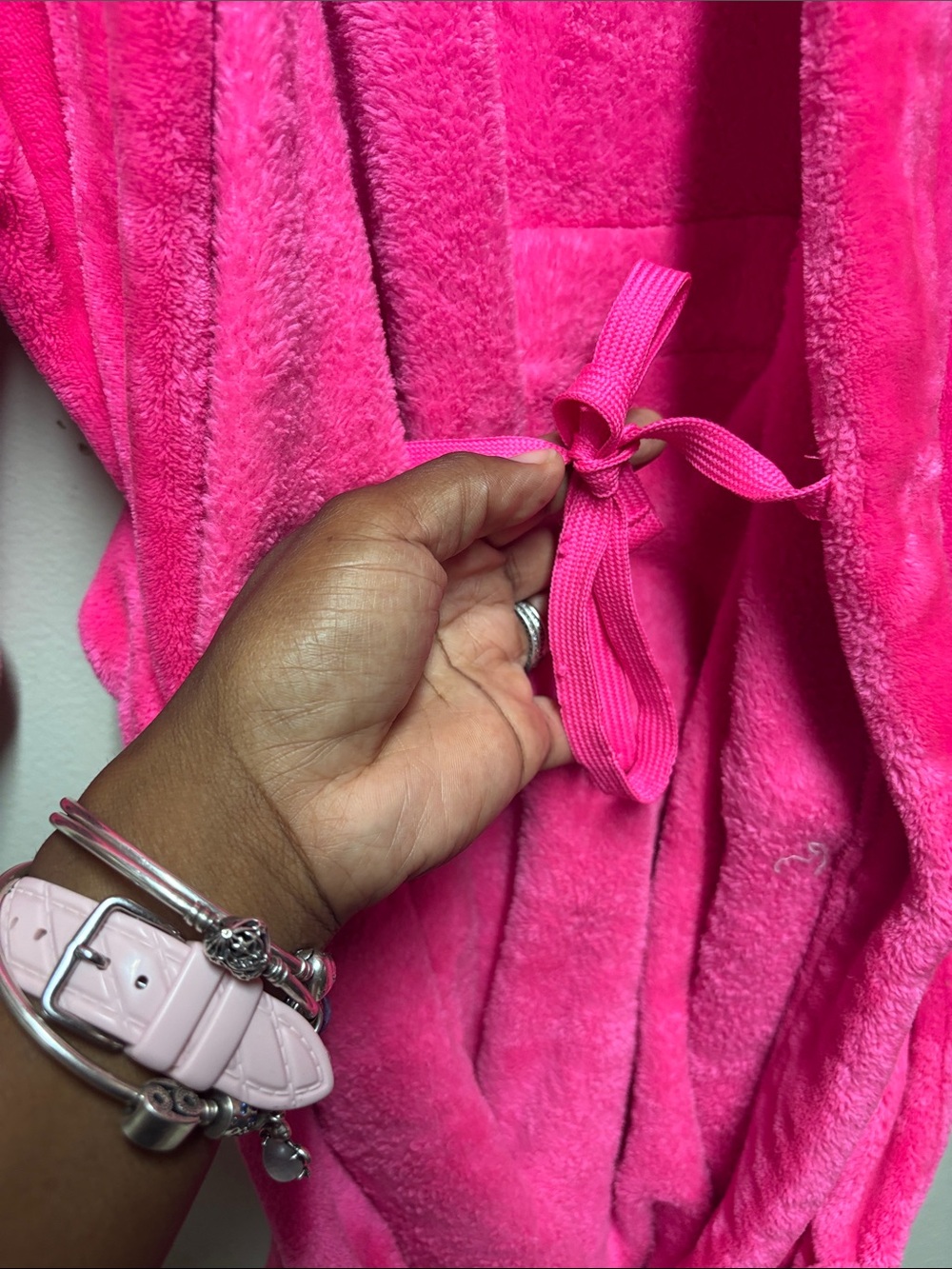 Lilly Pulitzer Elaine Knit Robe 011916 Pink Grenadine L/XL - Picture 5 of 6